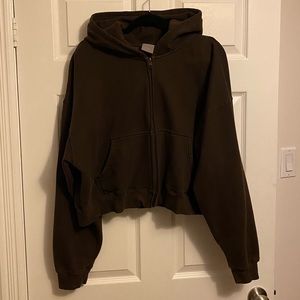 Aritzia Boyfriend Boxy Zip Hoodie